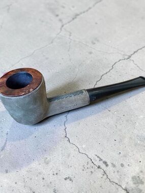 Vintage 1960s leather wrapped  pipe